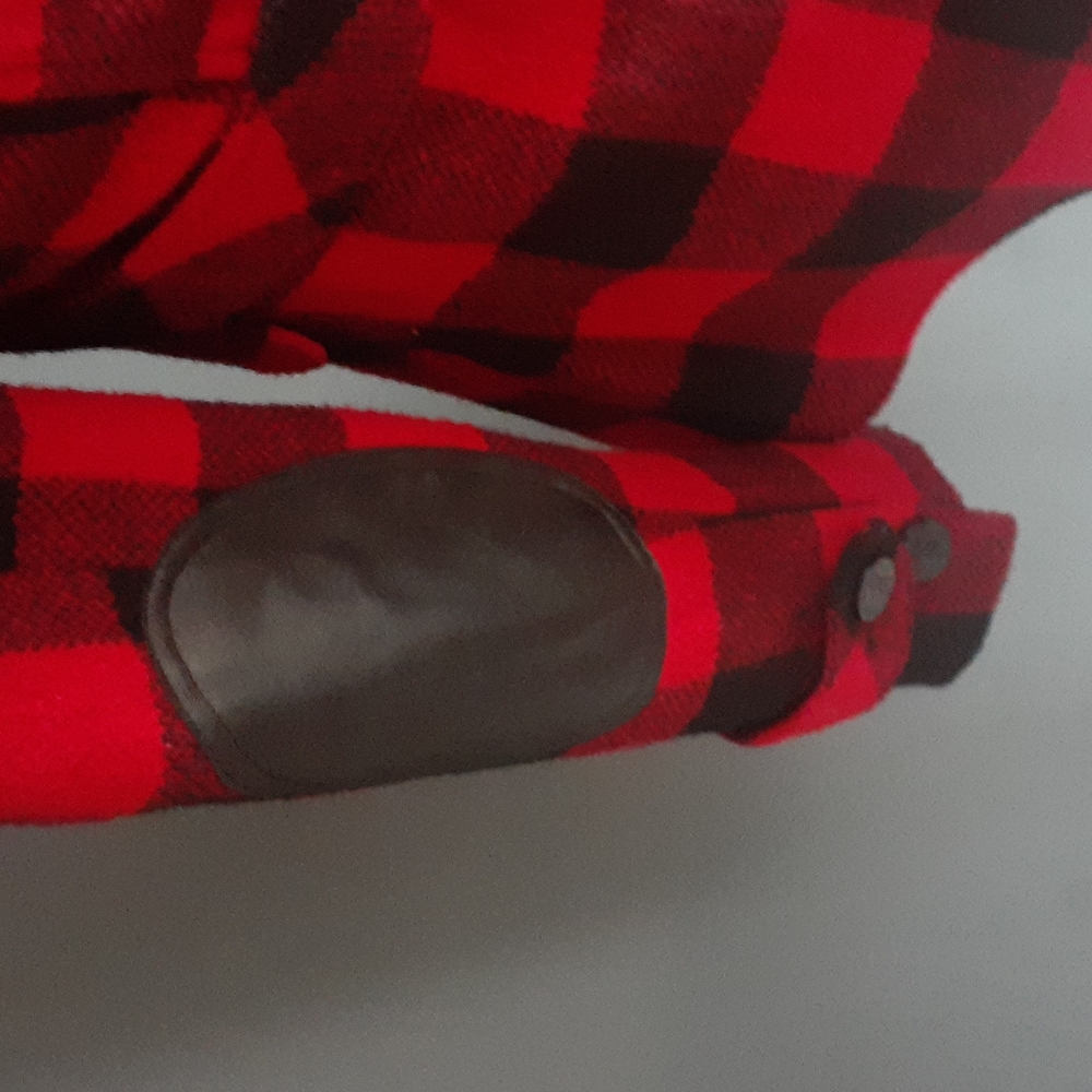 Aqua  red button down shacket XS. - Picture 8 of 14